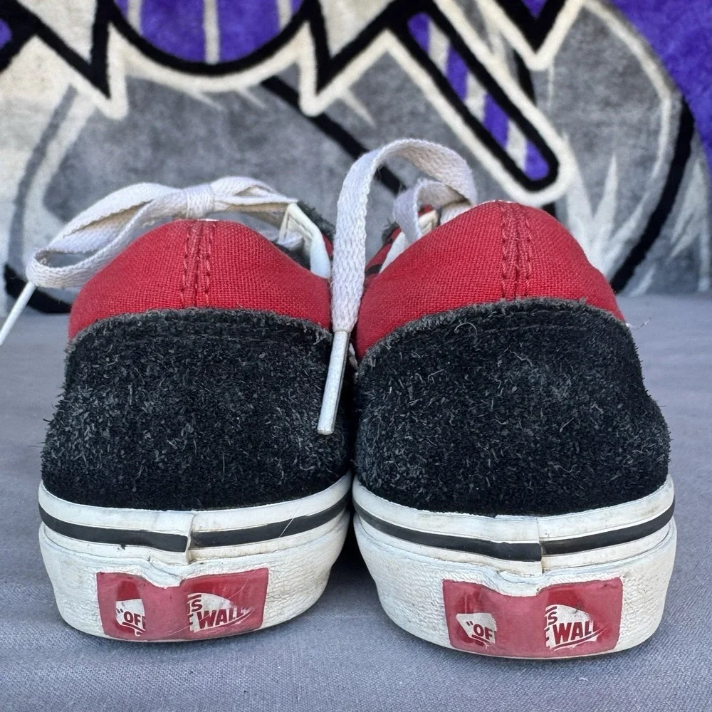 Size 13c - Vans Kids Red Black Shoes‎